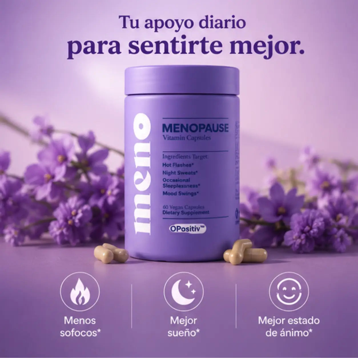 MENO · Noches tranquilas y ánimo estable
