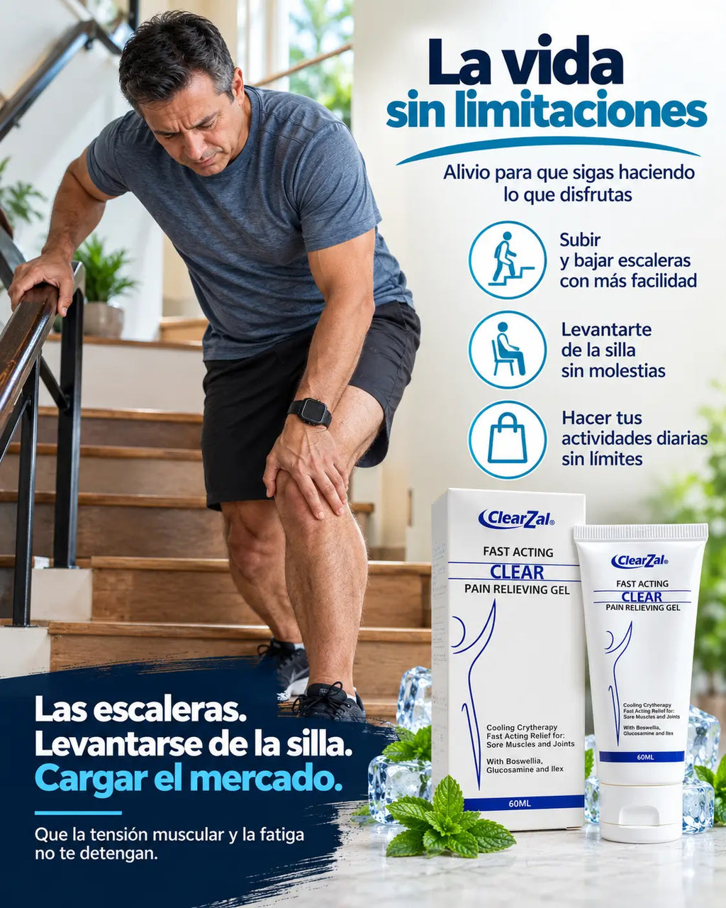 Gel corporal refrescante 60ML - Origen EE.UU