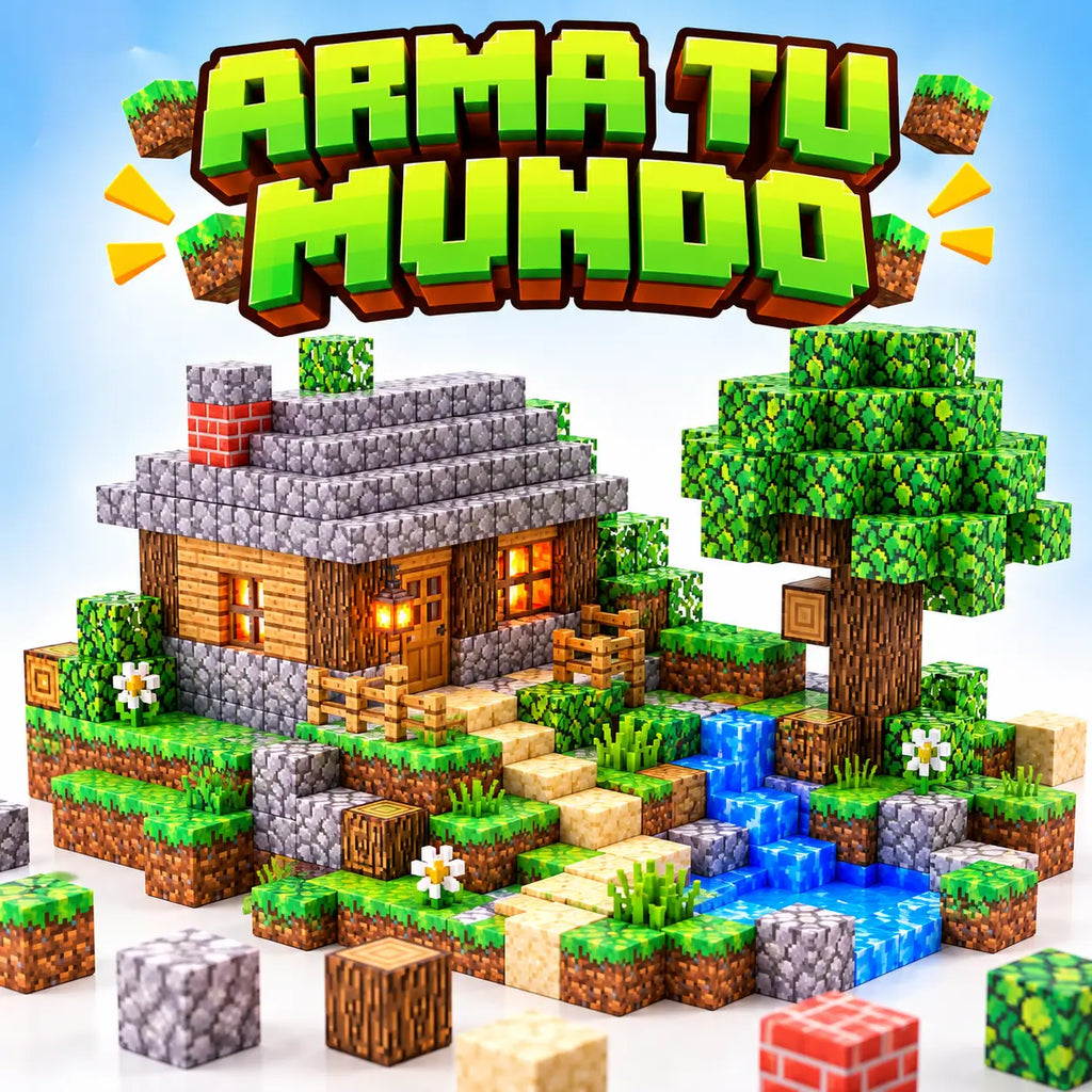 Cubos Magnéticos 312 Piezas · Mundo Pixelado