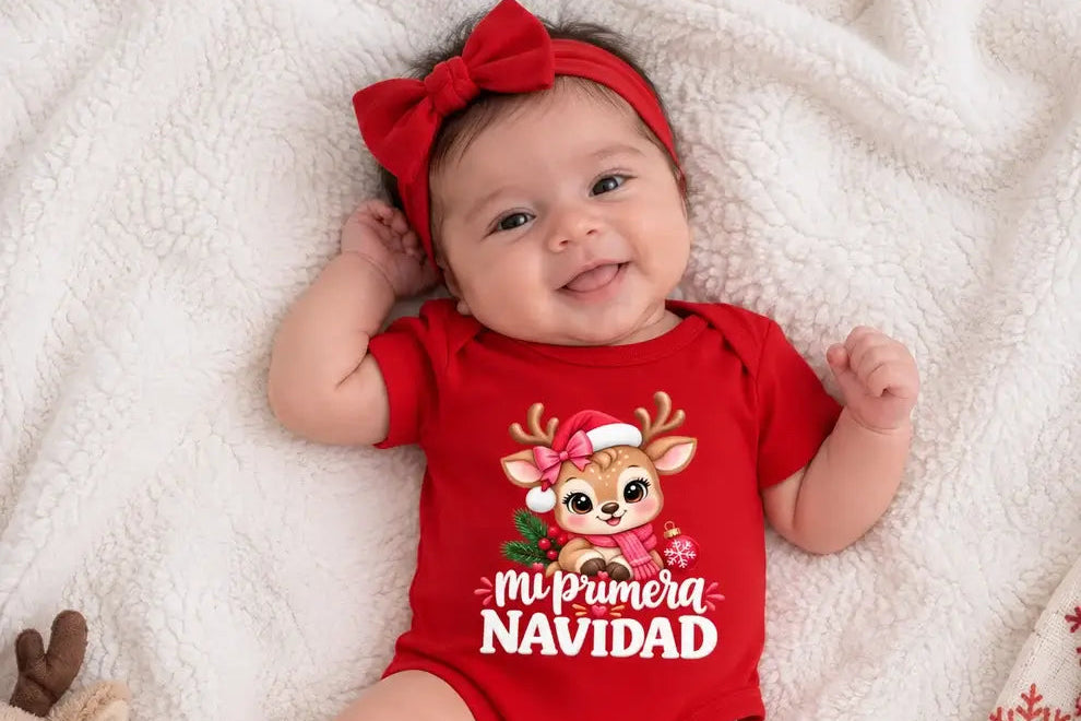 Body Navideño para Bebé · 100% Algodón